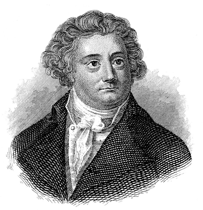 August Wilhelm Iffland, 1759 - 1814, a German actor, director and playwright, Portrait von August Wilhelm Iffland, 1759 - 1814, ein deutscher Schauspieler, Intendant und Dramatiker