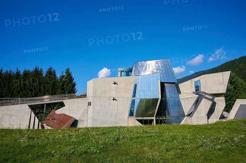 Domenig stone house, Modern Architecture, Steindorf am Lake Ossiach, Lake Ossiach, Carinthia, Austria