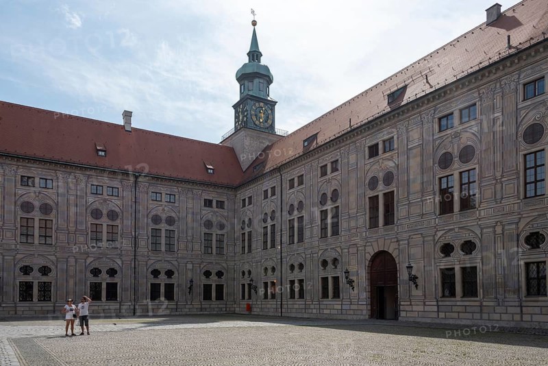Inner courtyard of the Munich Residence, Munich, Bavaria, Germany