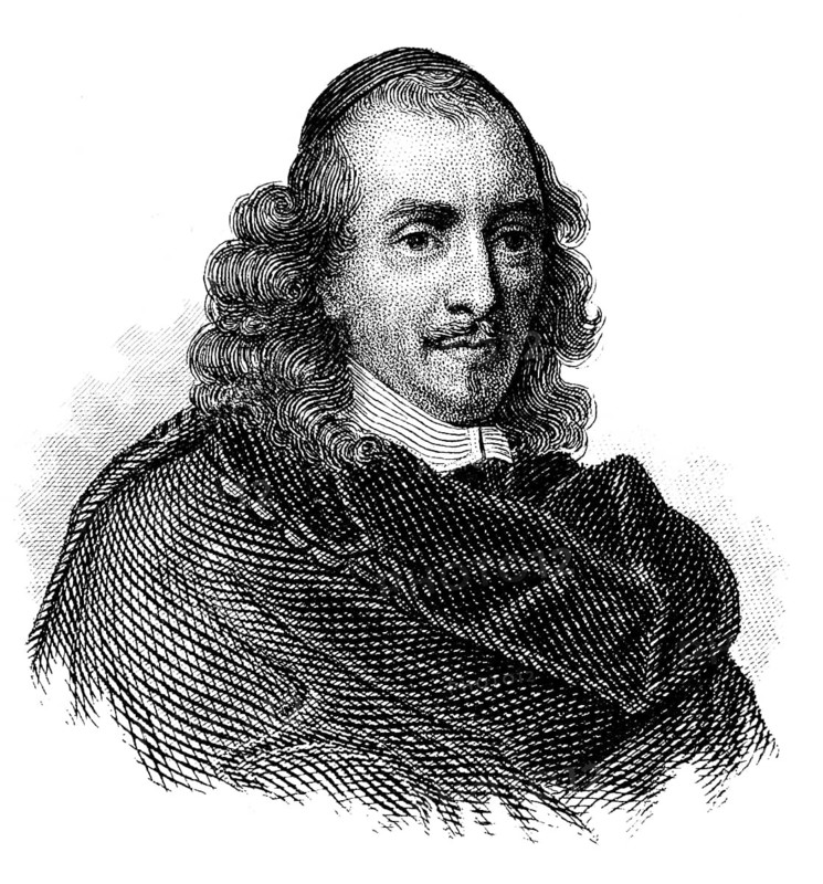 Pierre Corneille, 1606 - 1684, a French author and dramatist of the Baroque, Portrait von Pierre Corneille, 1606 - 1684, ein französischer Autor und Dramatiker des Barock