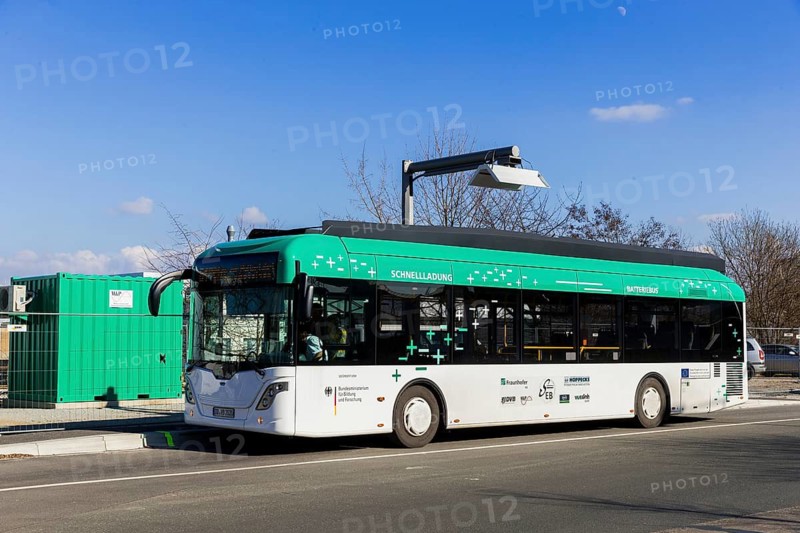 Dresden's first battery bus will soon be travelling on route 61. The test run should provide important insights, Dresden, Saxony, Germany