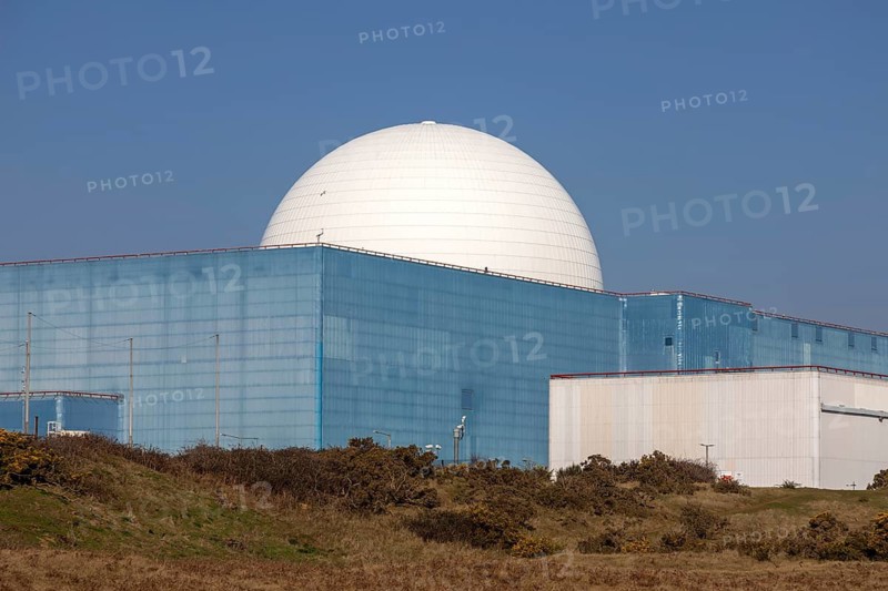 White dome of Sizewell B PWR nuclear power station, Suffolk, England, UK operational since 1995