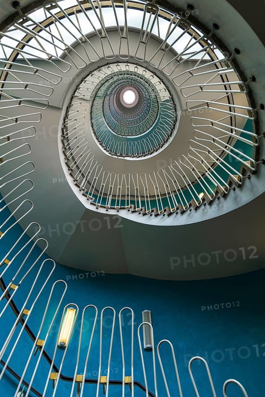 1950s staircase, Nuremberg, Bavaria, Germany