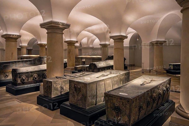 The crypt of the Hohenzollern in Berlin Cathedral, one of the most important princely burial sites in Europe, Oberpfarr- und Domkirche in Berlin, Germany