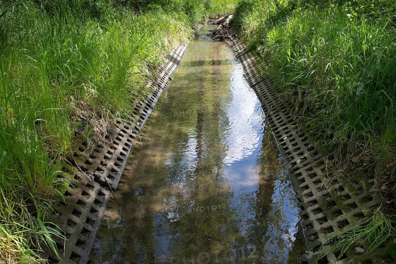 Auma, Aumatal, Germany, Greiz, Thuringia, Bach, Brook, rivers, expansion of rivers, melioration, construction, Vogtland, honeycomb panels