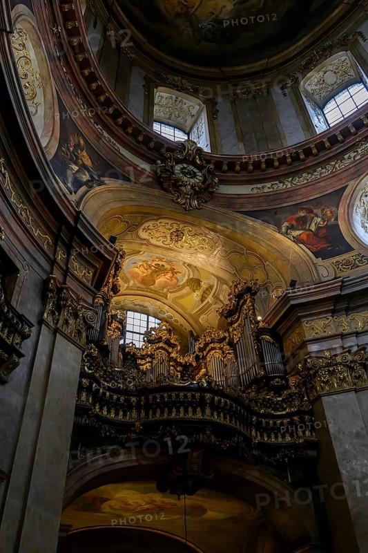 Peterskirche, organ, dome, Vienna