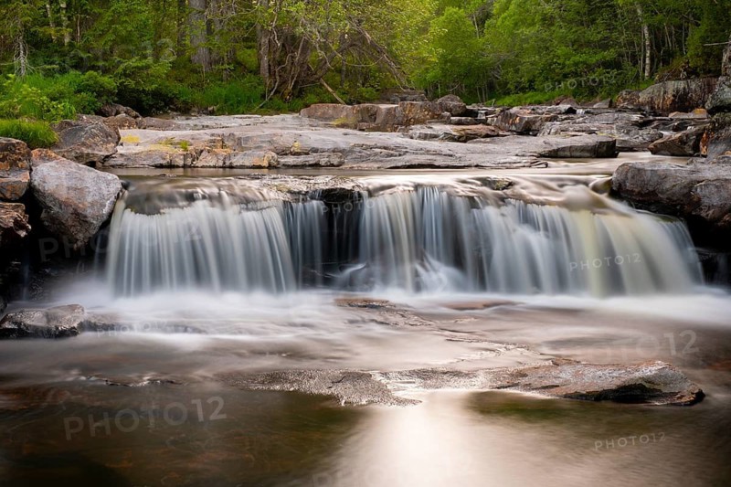 View of a waterfall, Agder, Norway