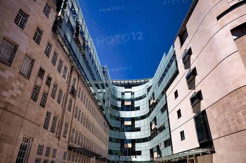 Main entrance, Broadcasting House, BBC, British Broadcasting Corporation, City of London, Langham Place, London, England, Great Britain