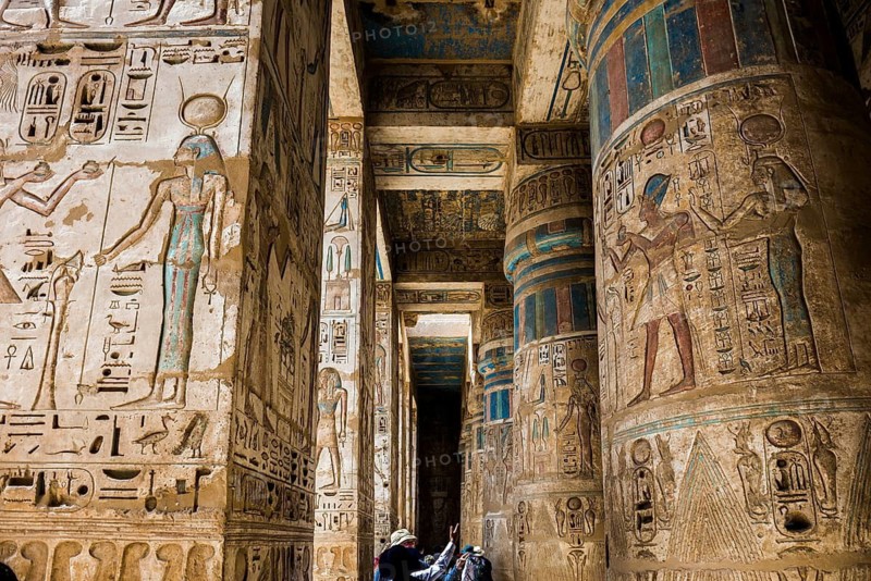 Habu temple, UNESCO World Heritage Site, Thebes, Luxor, Egypt