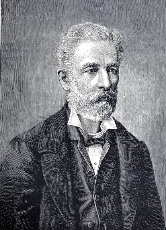 Philipp Wilhelm Adolf Bastian (born 26 June 1826 in Bremen, died 2 February 1905 in Port of Spain, today Trinidad and Tobago), German physician, ethnologist and founding director of the Museum für Völkerkunde in Berlin, illustration, reproduction from a 19th century original. Authentic, file restored for optimal use, exact date of original unknown, Historical