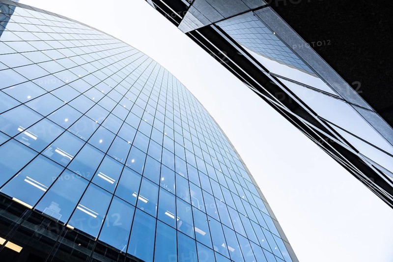 Modern high rise office buildings in the international banking and financial district of the City of London, UK