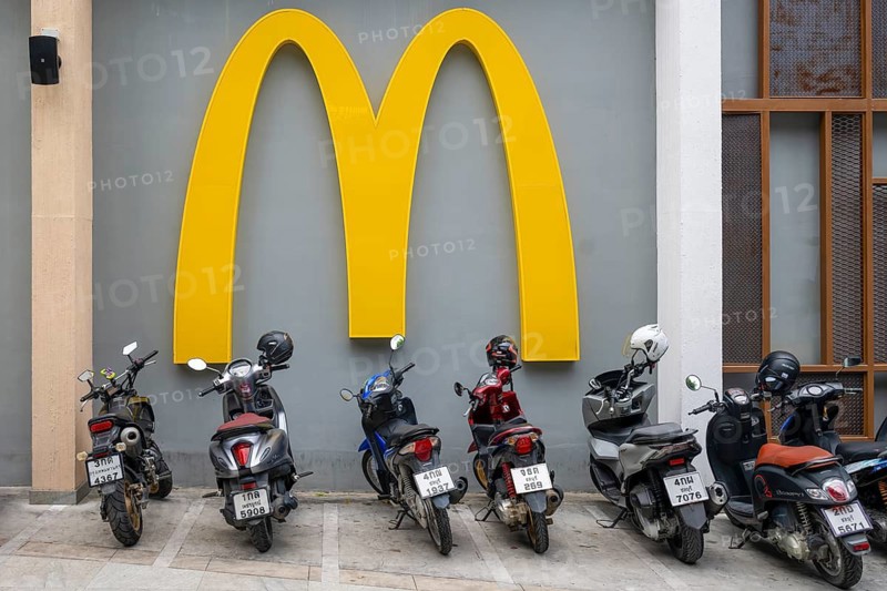 Logo McDonald's, Pattaya, Thailand