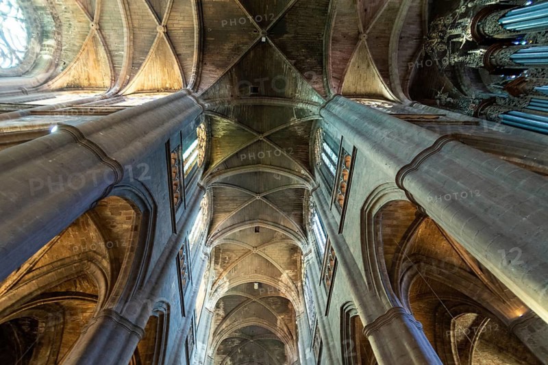 Rodez. Gothic Notre-Dame Cathedral. Aveyron department. Occitanie. France