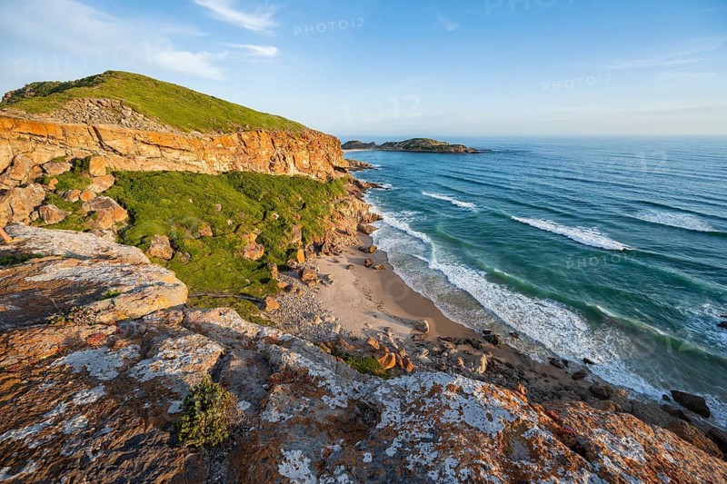 Beach, coast and sea at Robberg Nature Reserve, Plettenberg Bay, South Africa
