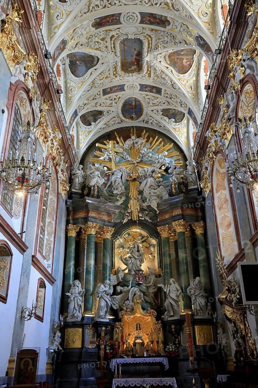 Main altar in the basilica of the Jasna Gora monastery in Czestochowa, Poland