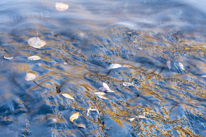 Reflections on a rock, Dundret Nature Reserve, Gällivare, Norrbotten, Lapland, Sweden, October 2022