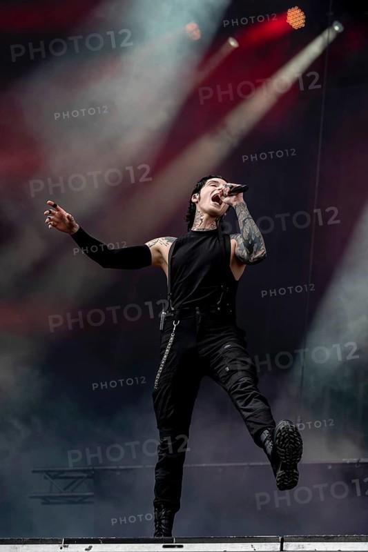 Andrew Andy Biersack, singer of Black Veil Brides live at Rock im Park on Zeppelin Field in Nuremberg on 06.06.2026