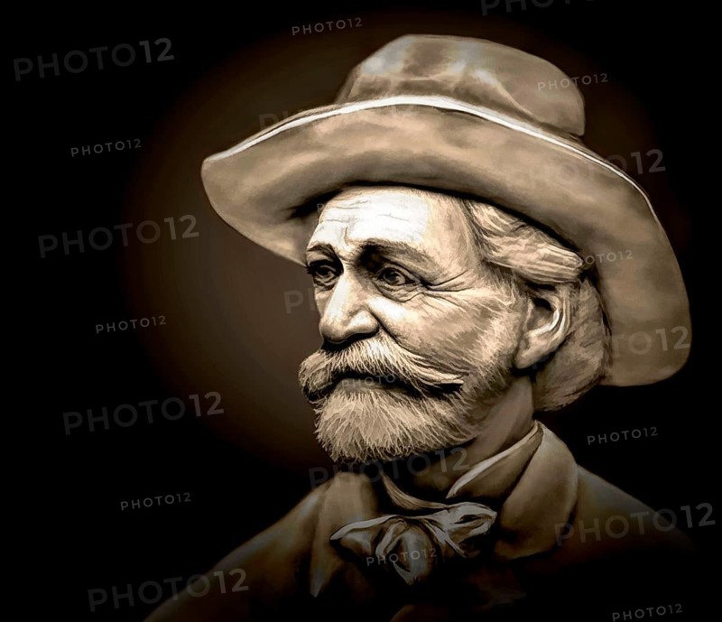 Giuseppe Verdi, 1813 – 1901, Italian opera composer, digitally edited