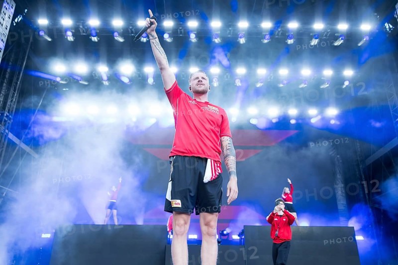 Finch (real name: Nils Wehowsky) live on the Finchis Heimspiel Tour at the Stadion an der alten Försterei in Berlin on 3 July 2026