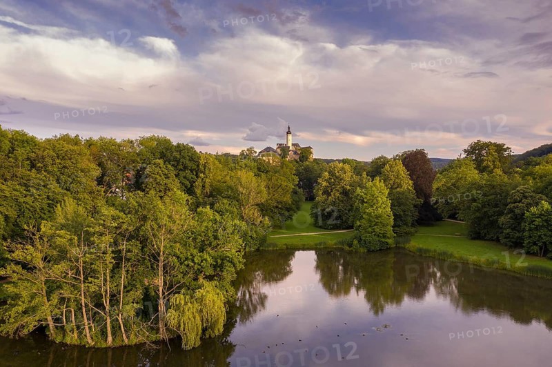 Germany, Greizer Park, Upper Castle, Thuringia, Aerial View, Cultivated Landscape, Cultural Landscape, Landscape, Landscape, Landscape, Landscape Park, Aerial View, Vogtland
