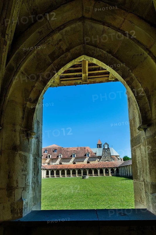 Villefranche de Rouergue. City of Art and History. The Chartreuse Saint Sauveur. The Great Cloister, Aveyron. Occitanie. France