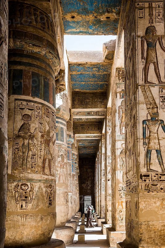 Habu temple, UNESCO World Heritage Site, Thebes, Luxor, Egypt