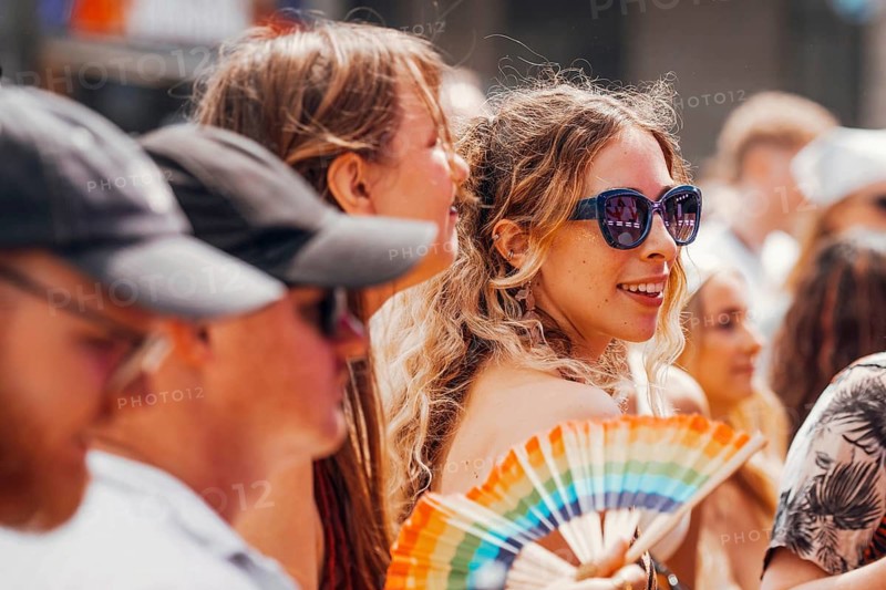 A woman in the front row at the Lollapalooza Festival at the Olympic Site, Berlin, 18.07.2026