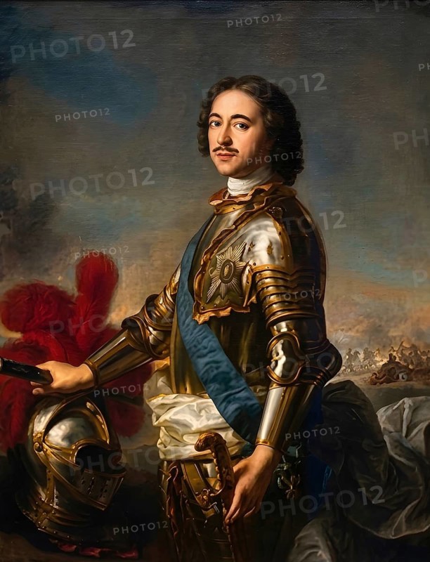 Peter the Great, Peter I, Russian Tsar, Moscow, Saint Petersburg, Russian Empire, historical figure, Romanov, illustration, presentation, digitally edited