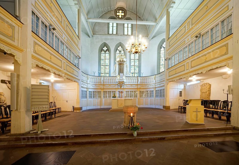 Johann-Sebastian-Bachkirche, Bachkirche, interior view, evangelical church, Johann Sebastian Bach, composer, organist, musician, historical figure, Thomaskantor, Arnstadt, Thuringia, Germany