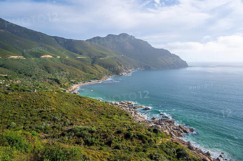 Hout Bay and Chapman's Peak Drive, coast near Cape Town, South Africa