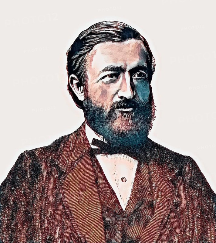Johann Philipp Reis, 1834 – 1874, German scientist and inventor, digital edited
