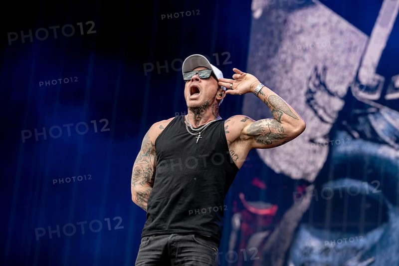 George Johnny 3 Tears Ragan, rapper from Hollywood Undead live at Rock im Park on Zeppelin Field in Nuremberg on 06.06.2026