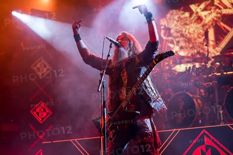 Robb Flynn, singer of Machine Head live on An Evening with, Machine Head Tour in Berlin's Columbiahalle on 18.04.2026