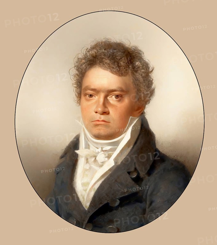 Ludwig van Beethoven as a youg man, 1770 -1827, German composer, digitally edited