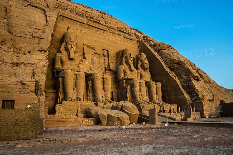 Abu Simbel temple, Pharaoh Ramesses II, sunrise, UNESCO World Heritage Site, Luxor, Egypt