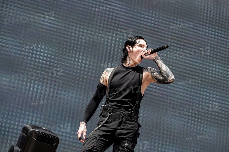 Andrew Andy Biersack, singer of Black Veil Brides live at Rock im Park on Zeppelin Field in Nuremberg on 06.06.2026