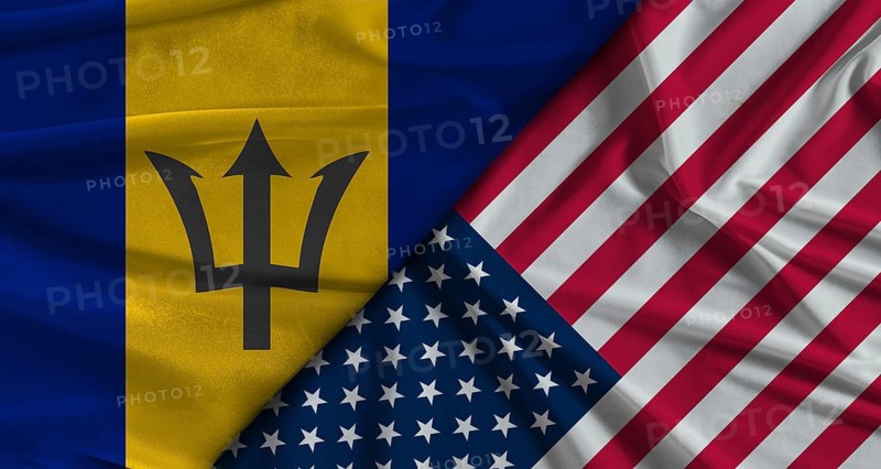 Bilateral relations between Barbados and United States. Flag of Barbados and United States