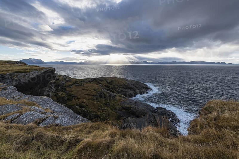 View from Söröya to the mainland, Finnmark, Norway, October 2018