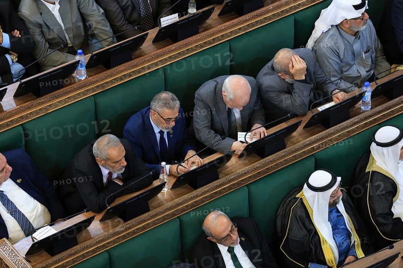 Damascus, Syria - July 12, 2026: Members of Syria's newly formed People's Assembly cast their votes to elect the speaker of the parliament during the historic inaugural session held in the presence of Syrian President Ahmed al-Sharaa for the first time since the fall of the Bashar al-Assad regime, Damascus, Damascus, Syria