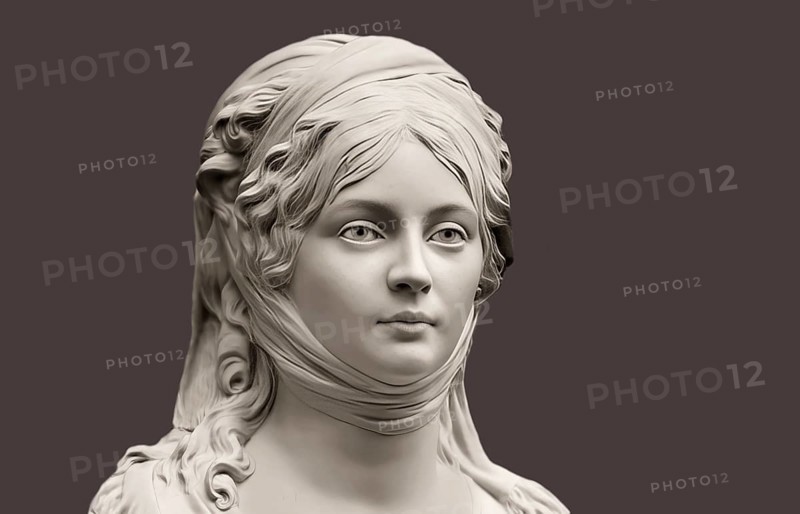 Louise of Mecklenburg-Strelitz, Luise Herzogin zu Mecklenburg - Strelitz, Luise Auguste Wilhelmine Amalie Herzogin zu Mecklenburg, Königin Luise, 1776 – 1810, Queen of Prussia as the wife of King Frederick William III, digitally edited after a bust by Johann Gottfried Schadow