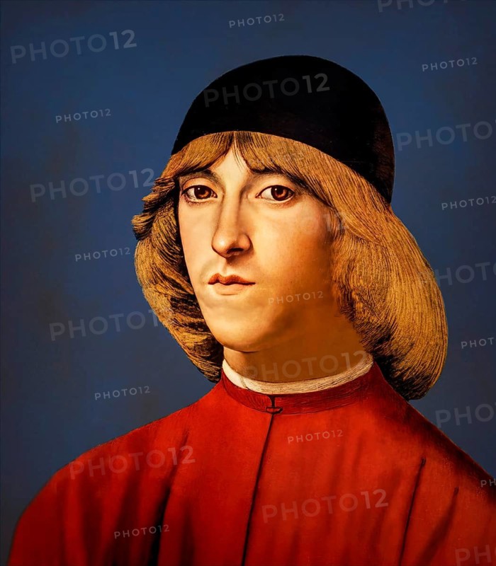 Piero di Lorenzo de' Medici, 1472 – 1503, ? lord of Florence from 1492 until 1494, digital edited according to a painting by Domenico Ghirlandaio