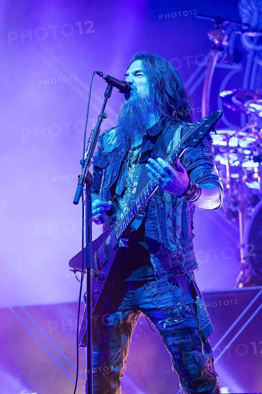 Robb Flynn, singer of Machine Head live on An Evening with, Machine Head Tour in Berlin's Columbiahalle on 18.04.2026