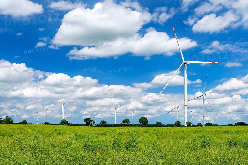 Wind turbines at the Kesdorf wind farm in Schleswig-Holstein, Germany +++ editorial use only