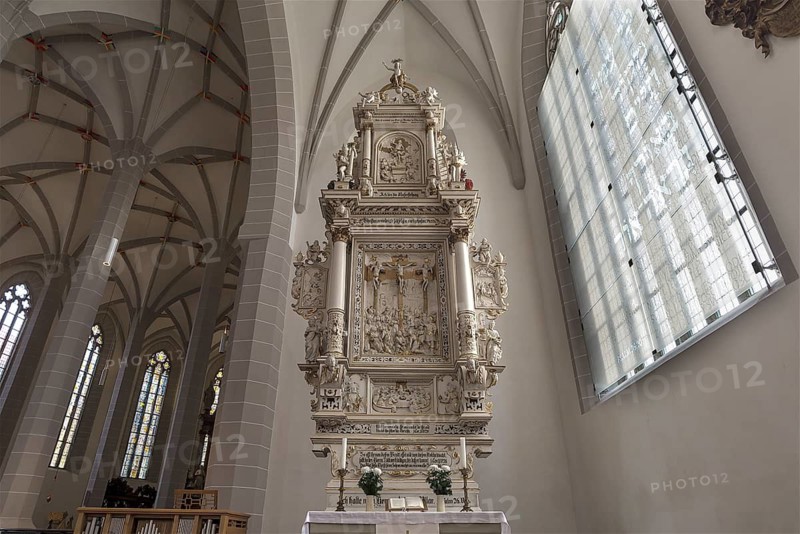Sacramental Altar in St. Peter's Cathedral, Bautzen, Upper Lusatia, Saxony, Germany