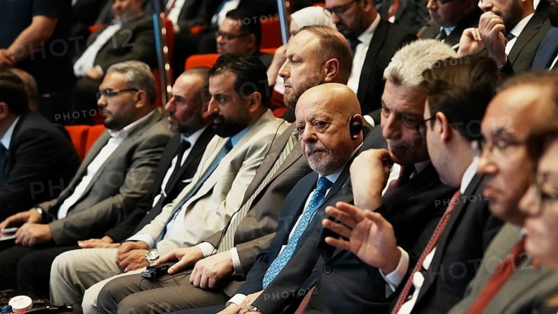 GAZIANTEP, TURKEY - JUNE 9, 2026: Syrian Minister of Economy and Industry Mohammad Nidal al-Shaar attends the Anadolu City Economies Summit held in Gaziantep. The high-level event focuses on strengthening bilateral relations, cross-border trade, economic cooperation, and the reconstruction of Syria, Gaziantep, Turkey