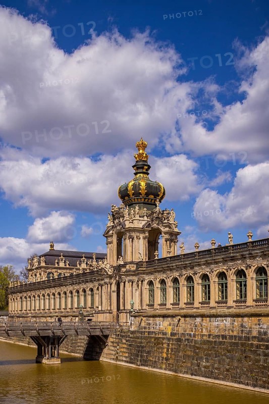 Dresdner Zwinger, Kronentor, Dresden, Saxony, Germany