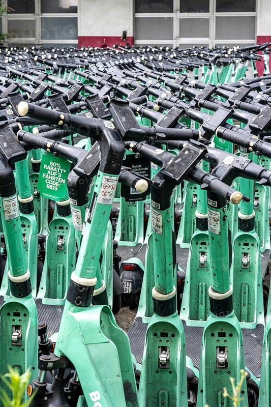 E-scooters delivered to a landlord's depot, serviced and repaired here