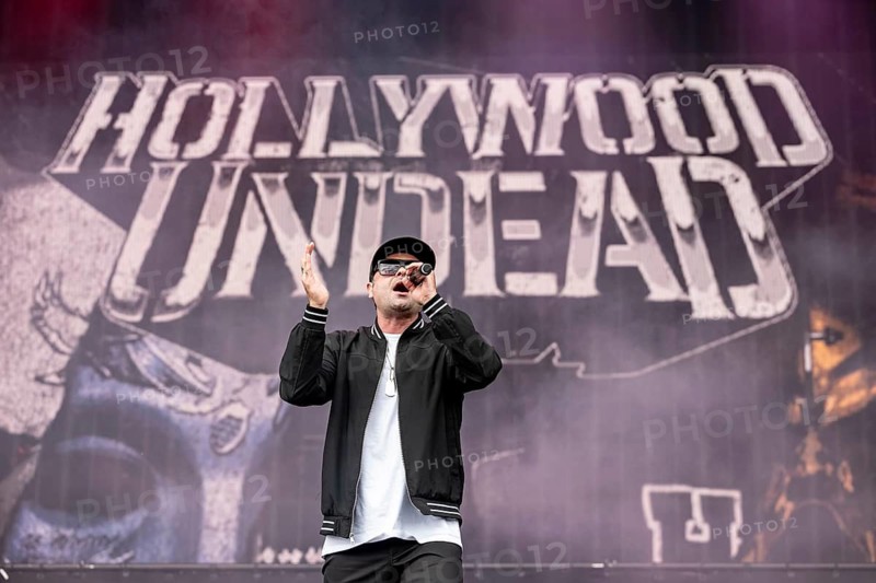 Jordon Charlie Scene Terrell, singer of Hollywood Undead live at Rock im Park on Zeppelin Field in Nuremberg on 06.06.2026
