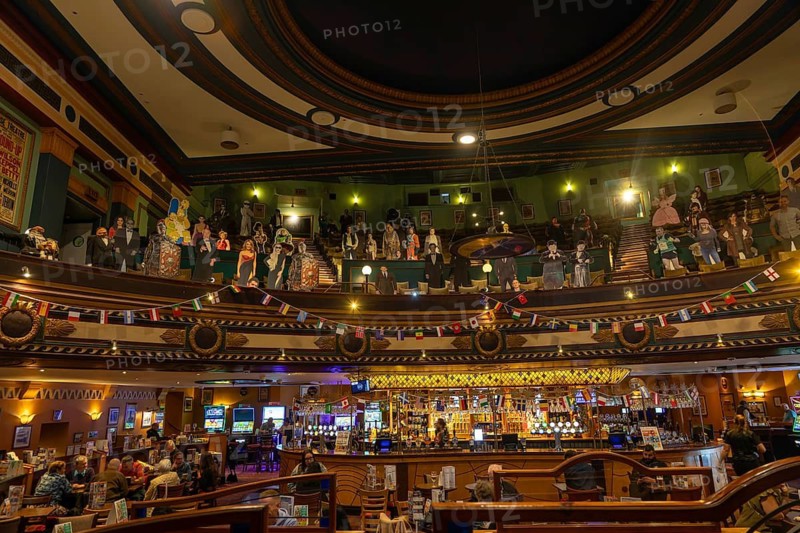 Interior The Playhouse theatre and cinema now Wetherspoon pub, Colchester, Essex, England, UK architect John Fairweather 1929