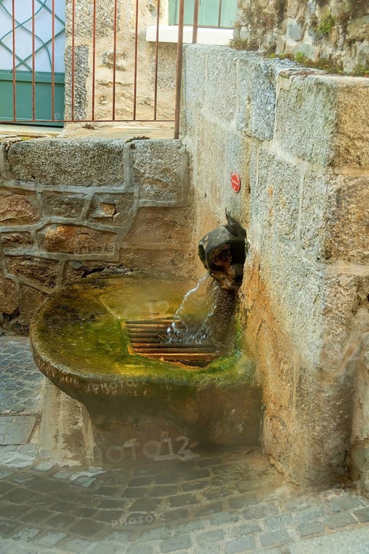 Chaudes-Aigues, spa town, the Par spring, water at 82 degrees Celsius, hottest in Europe, Cantal department, Auvergne Rhone Alpes, France